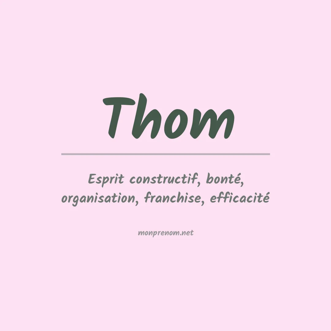 Prénom Thom