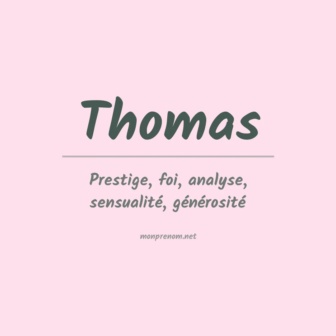 Prénom Thomas