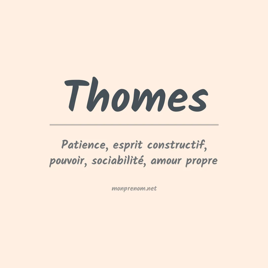 Prénom Thomes