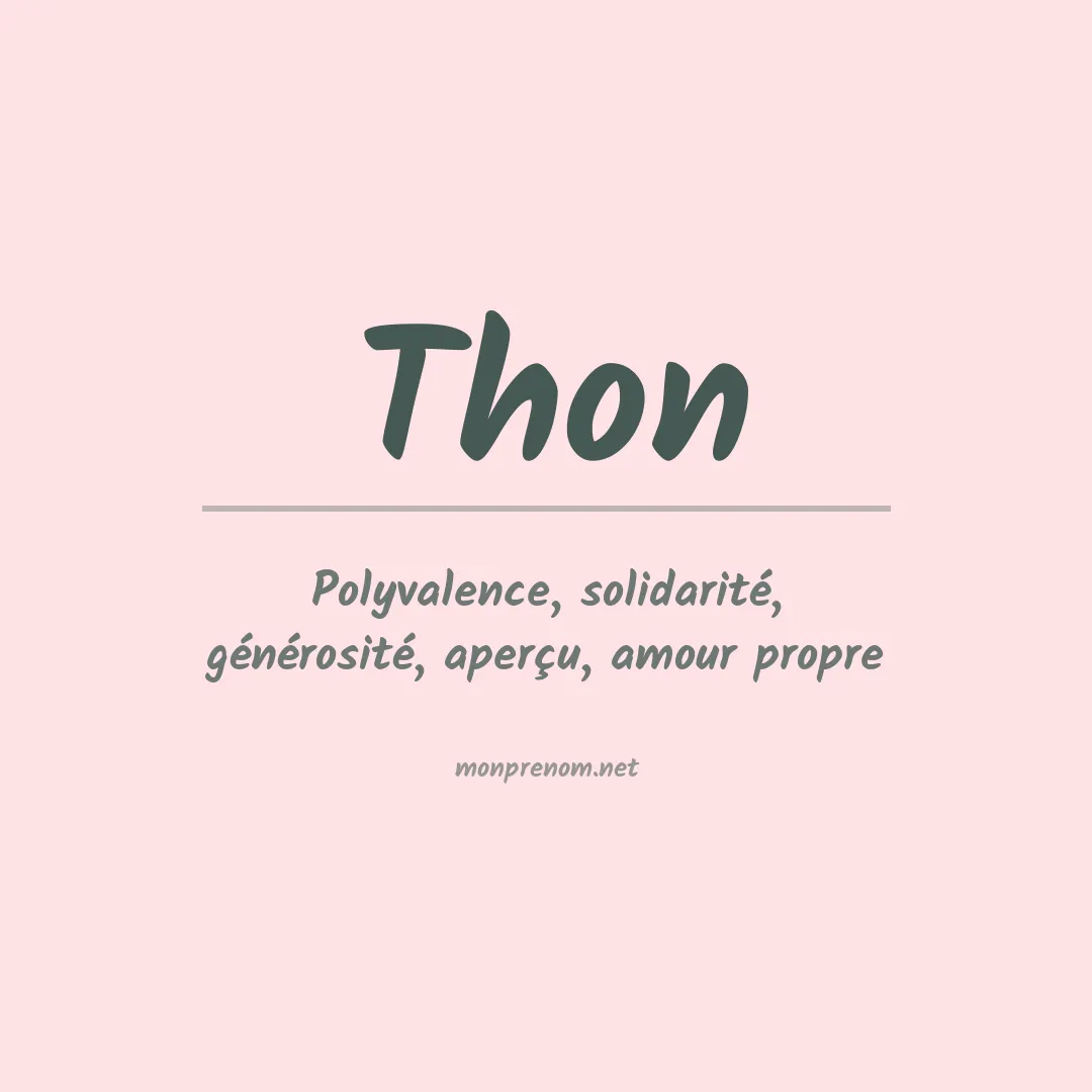 Prénom Thon