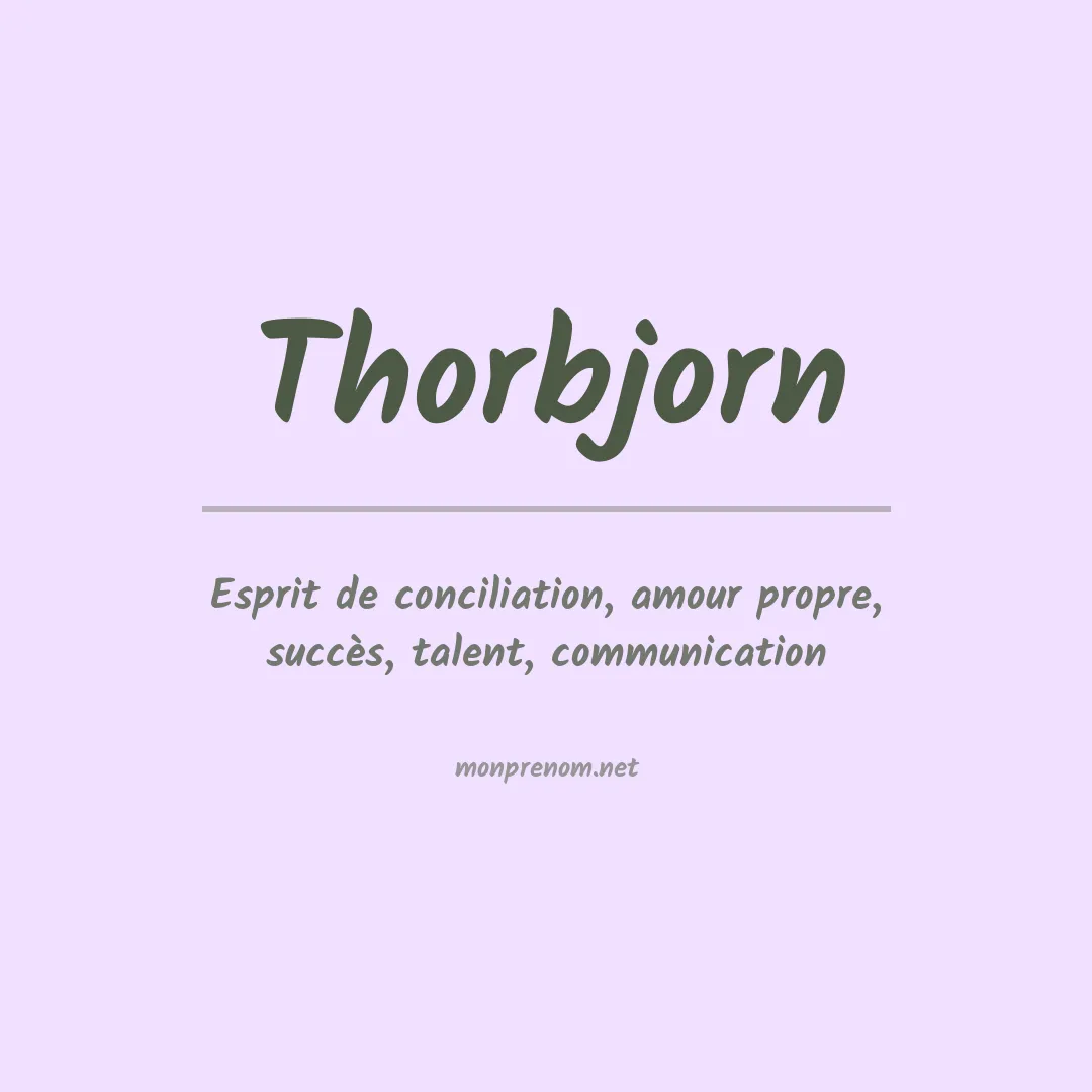 Signification du prénom Thorbjorn