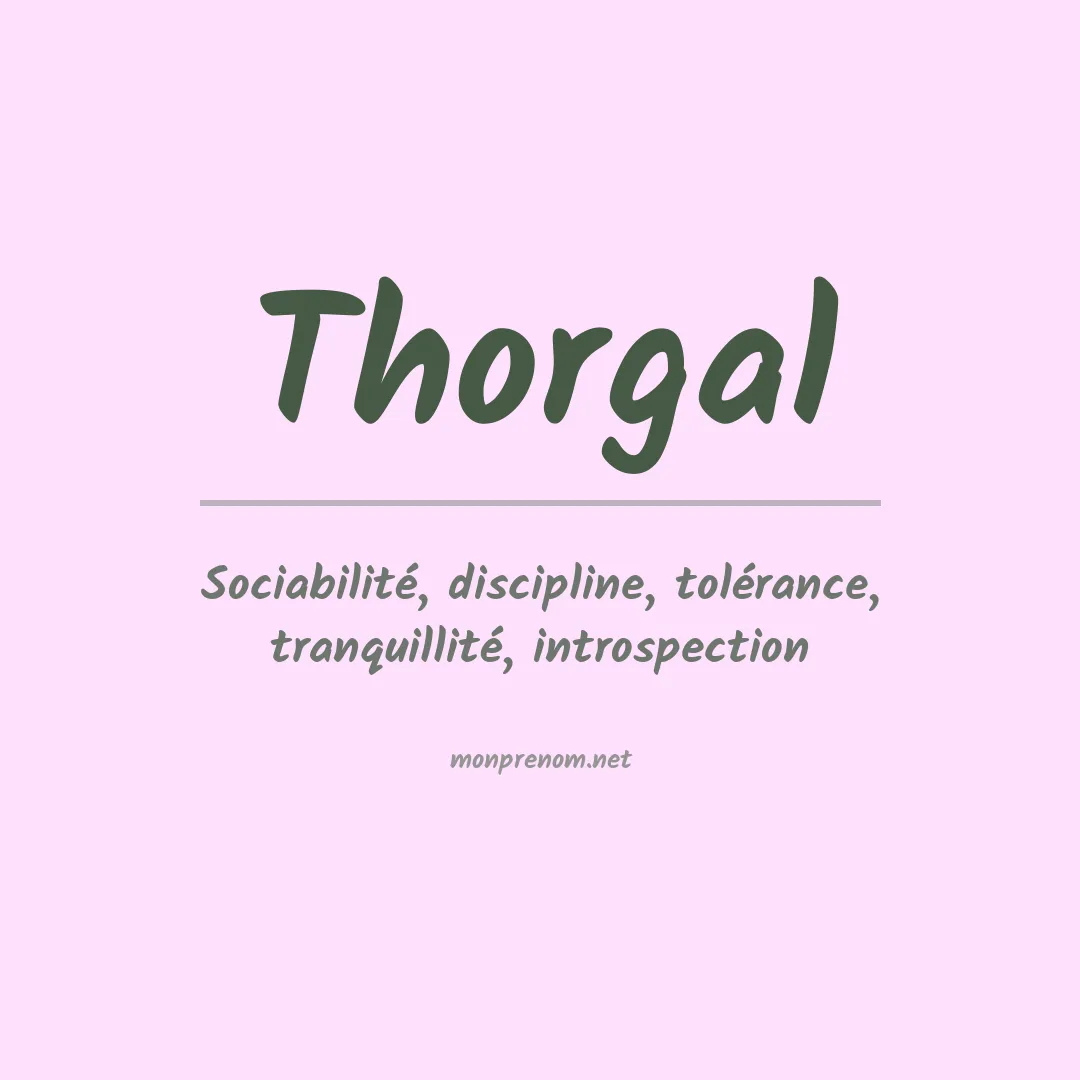 Signification du prénom Thorgal