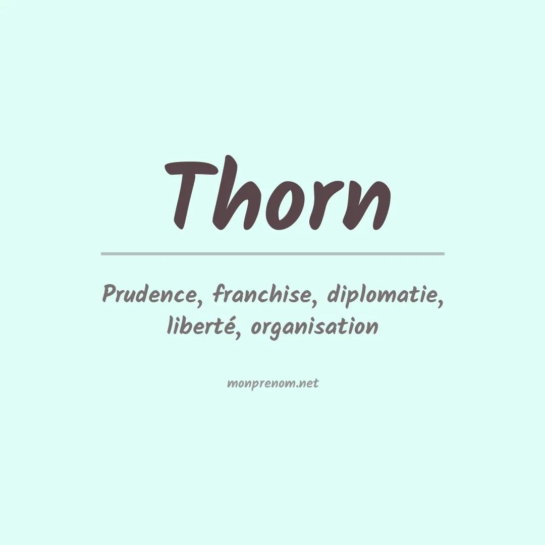 Prénom Thorn