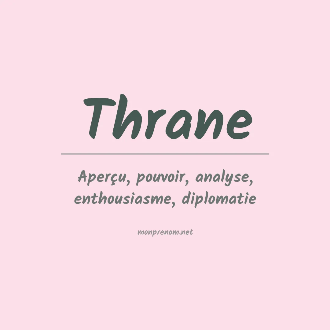 Prénom Thrane