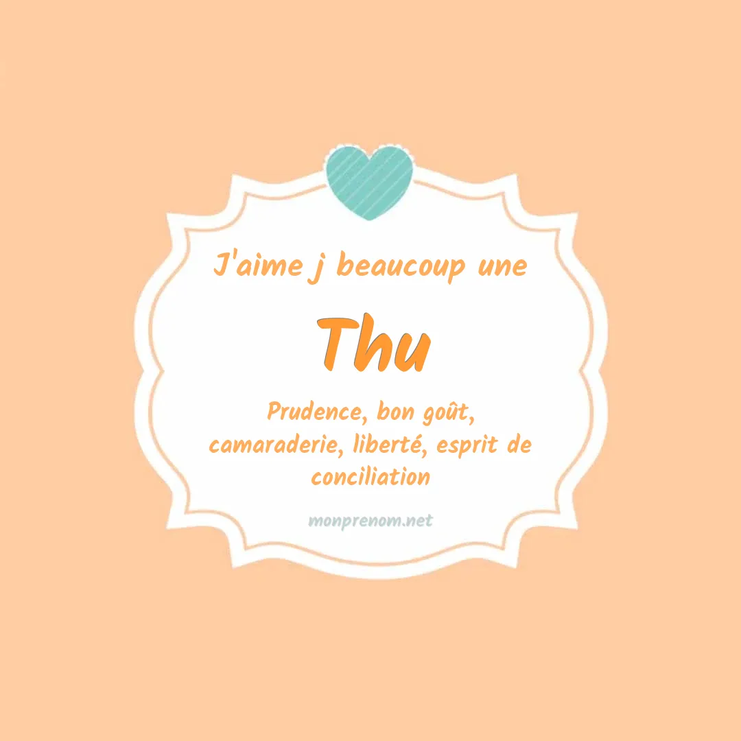 J'aime beaucoup Thu