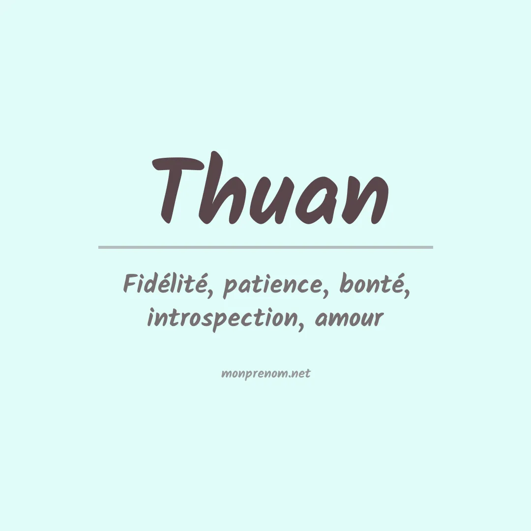 Prénom Thuan