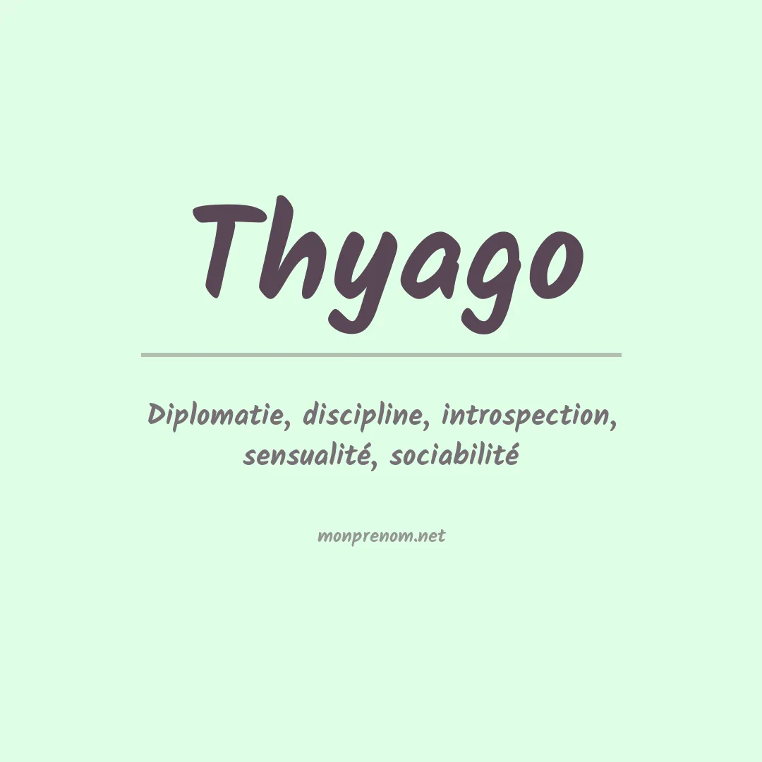 Prénom Thyago