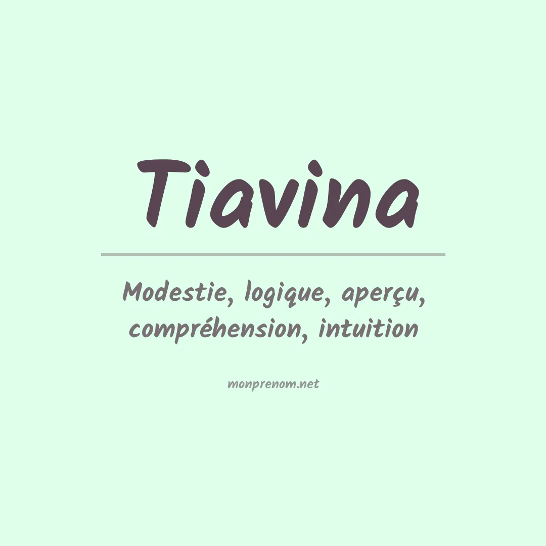 Prénom Tiavina