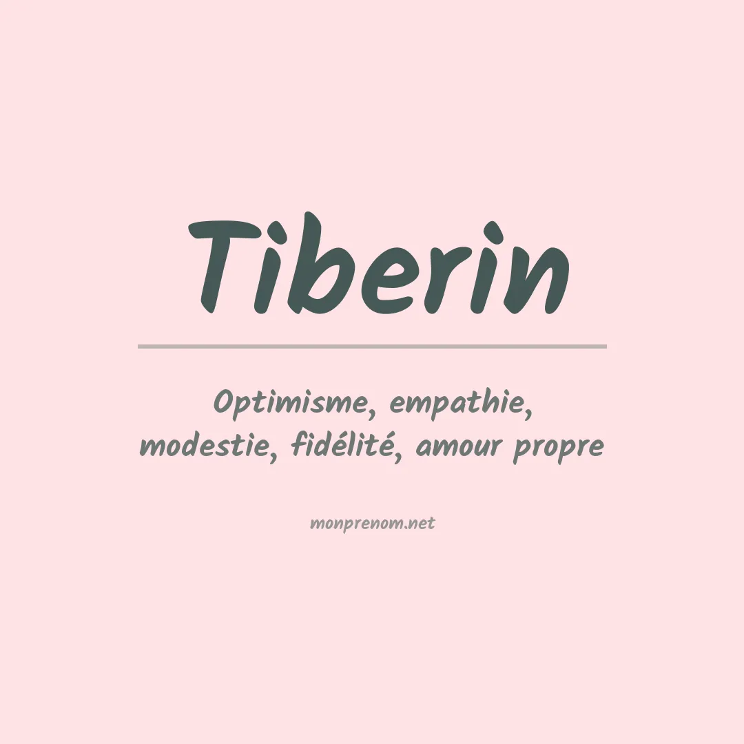 Signification du prénom Tiberin