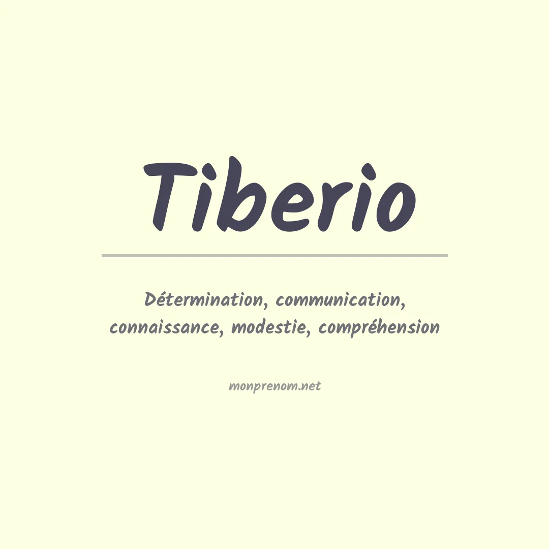 Prénom Tiberio