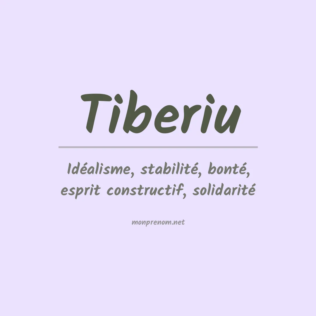 Signification du prénom Tiberiu
