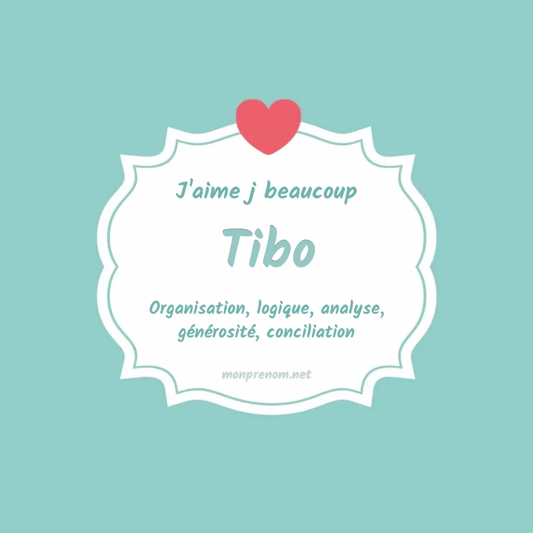 J'aime beaucoup Tibo