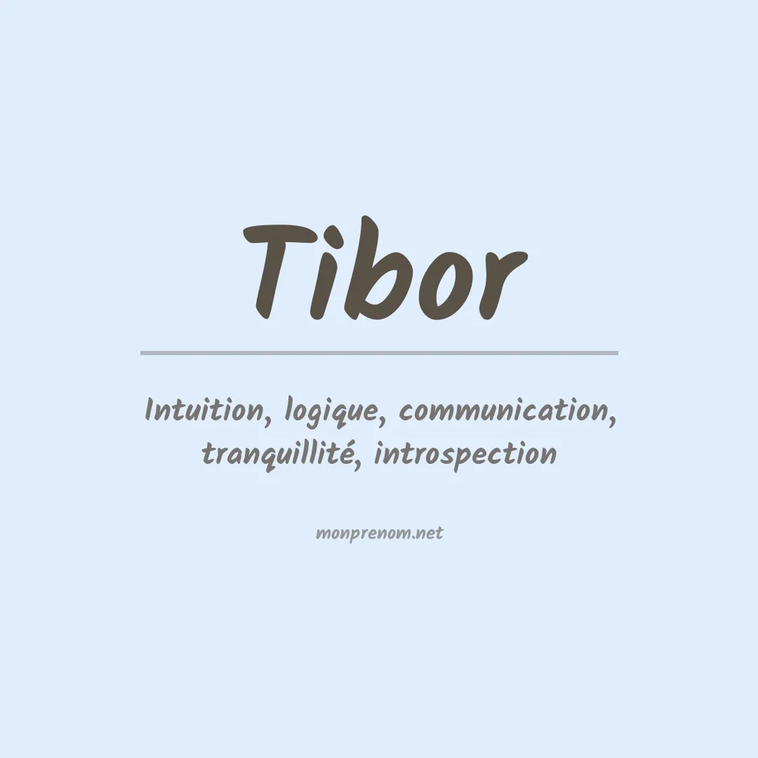 Prénom Tibor