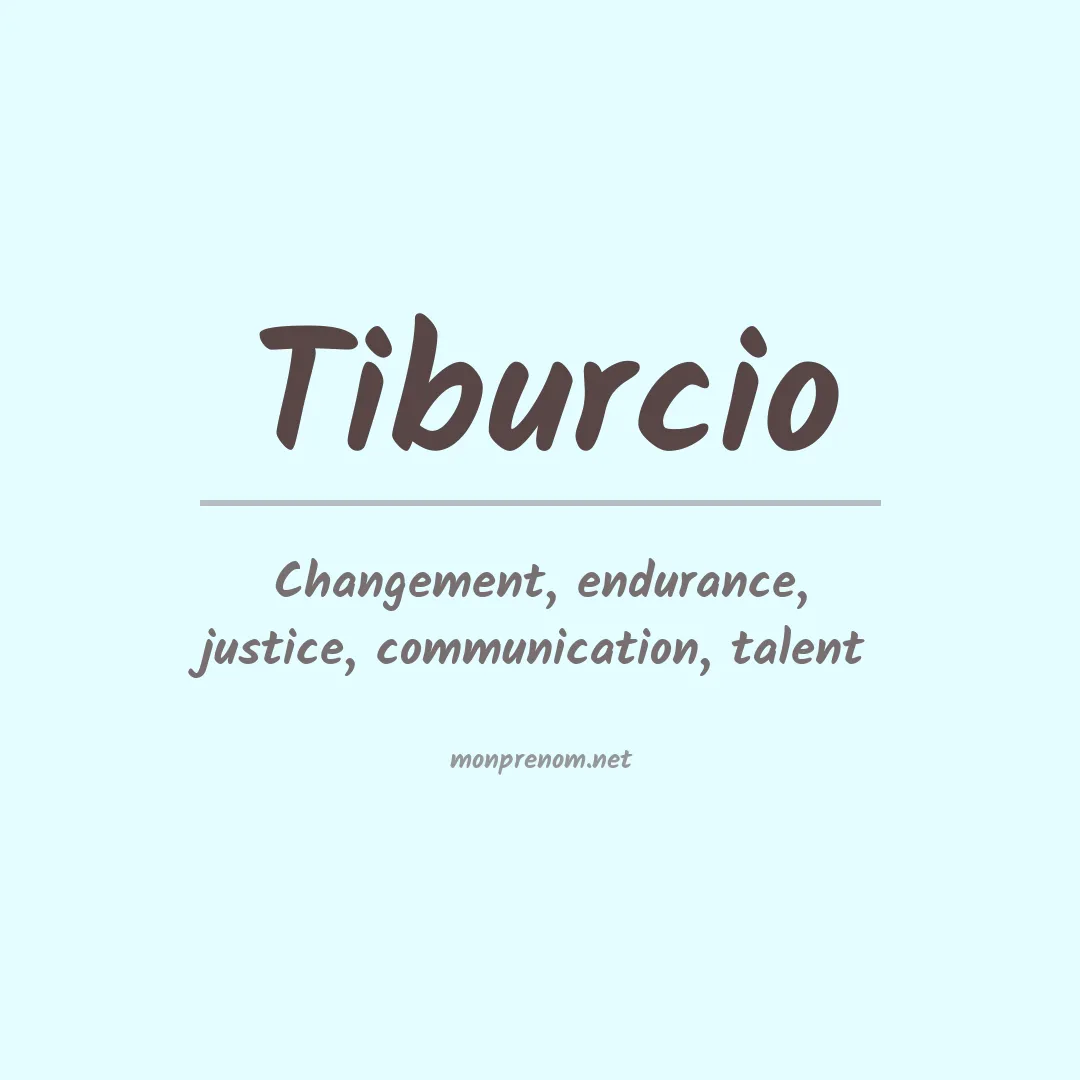 Prénom Tiburcio