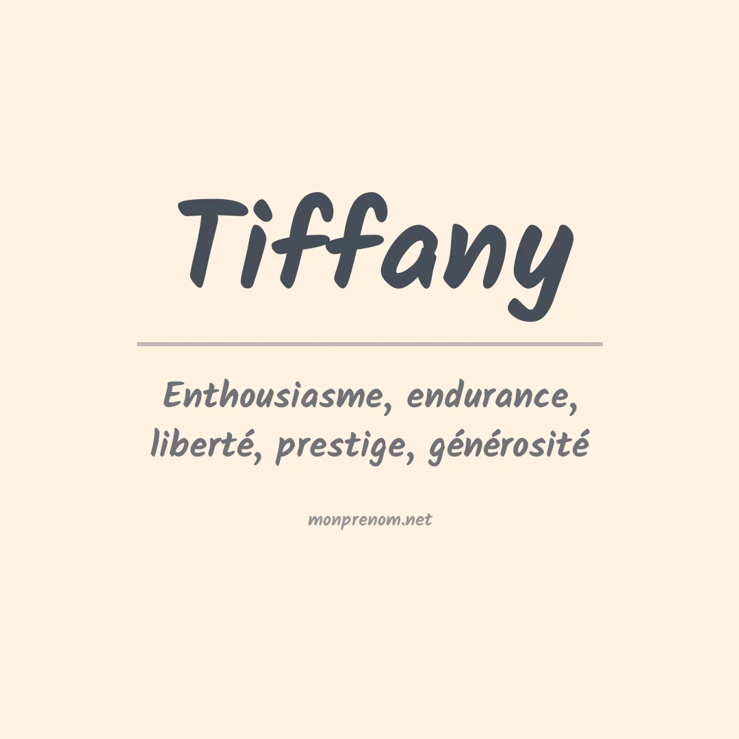 Prénom Tiffany