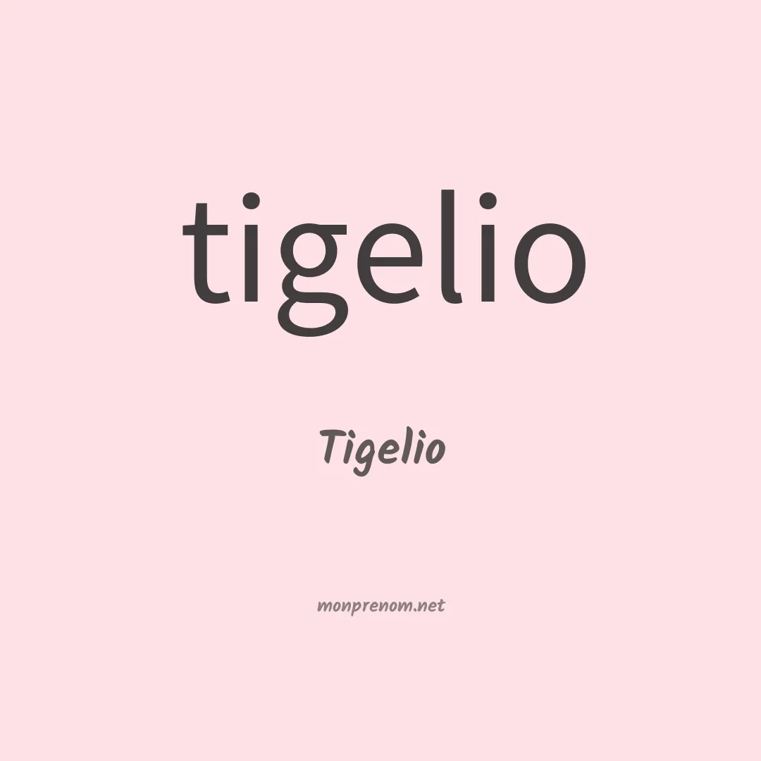 Tigelio en chinois