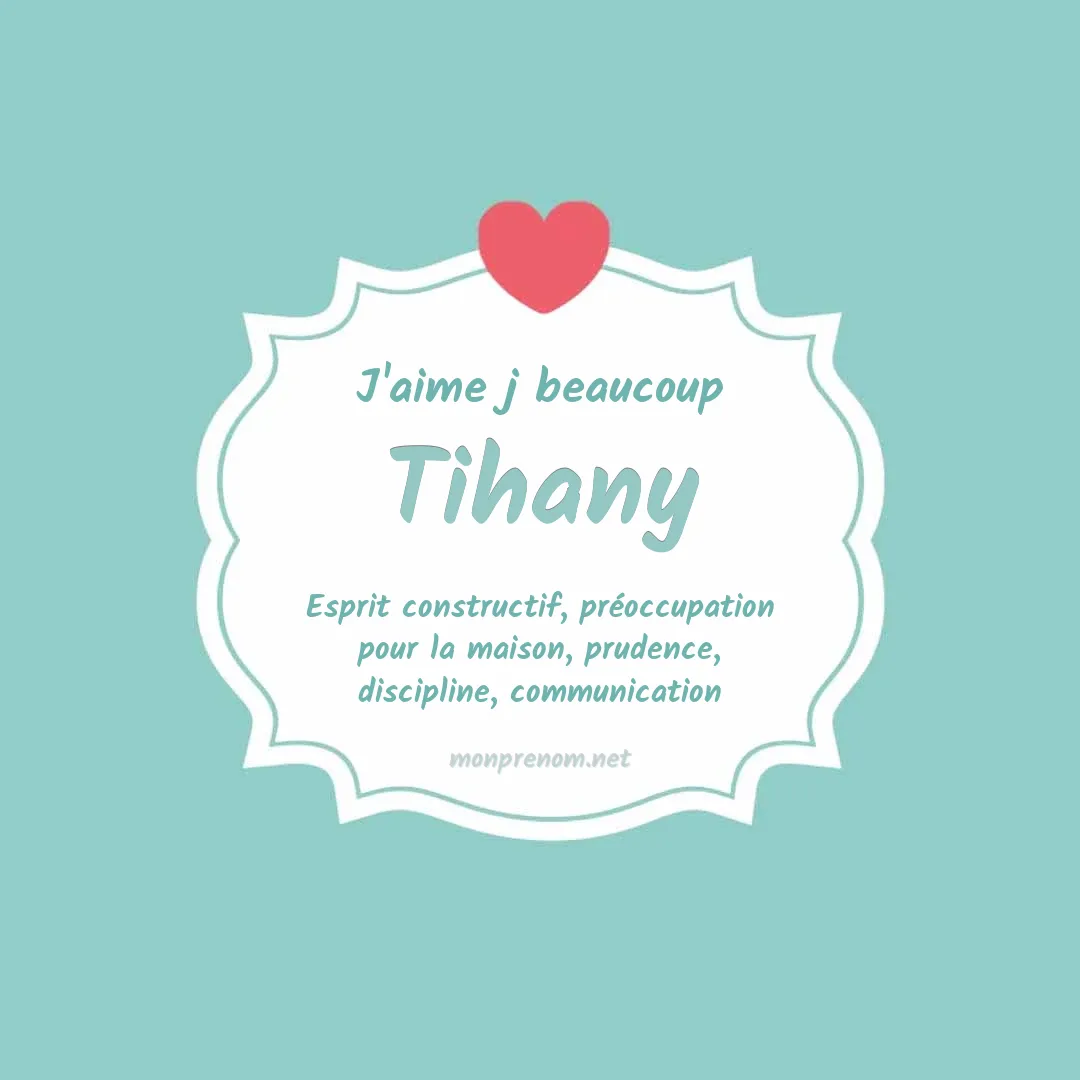 J'aime beaucoup Tihany