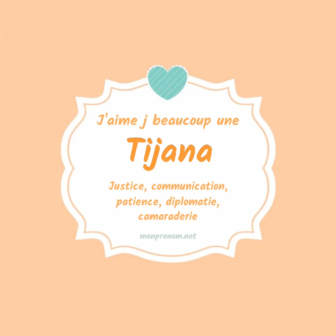 J'aime beaucoup Tijana