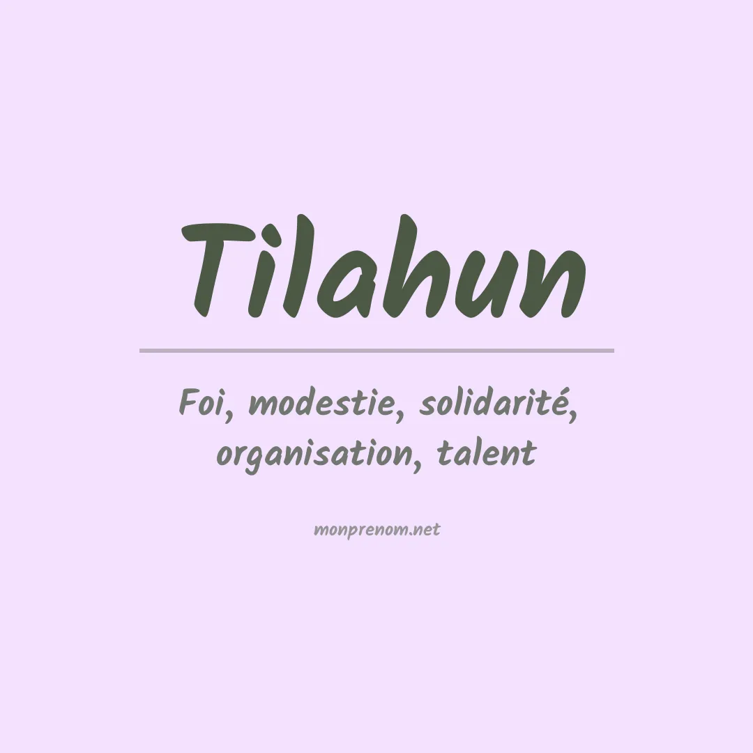 Signification du prénom Tilahun