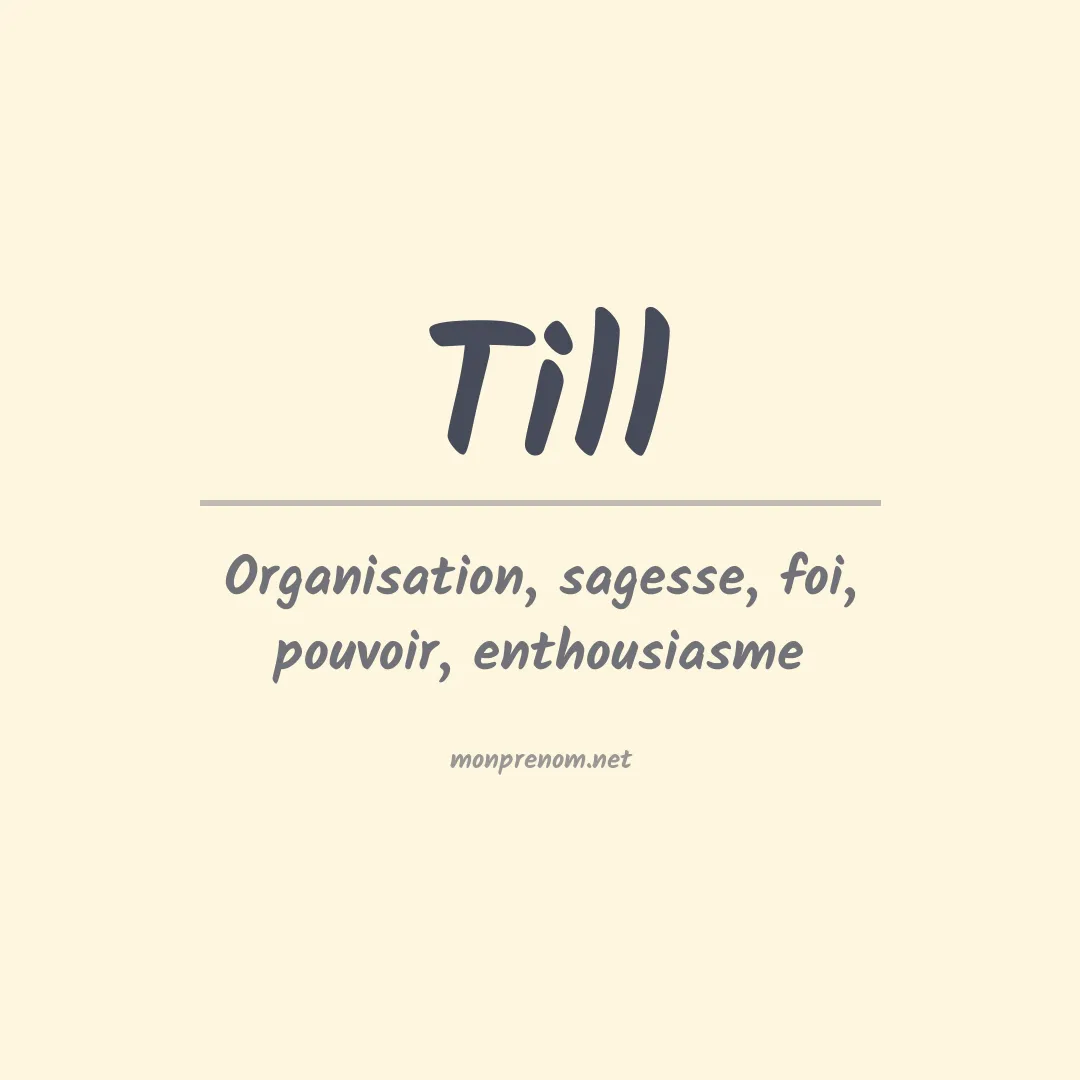 Prénom Till