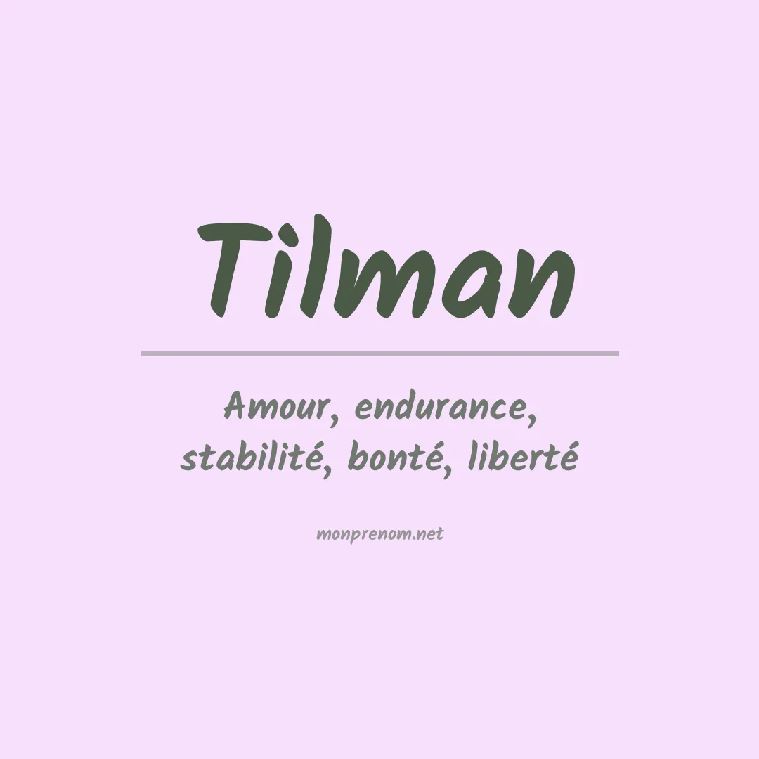 Prénom Tilman