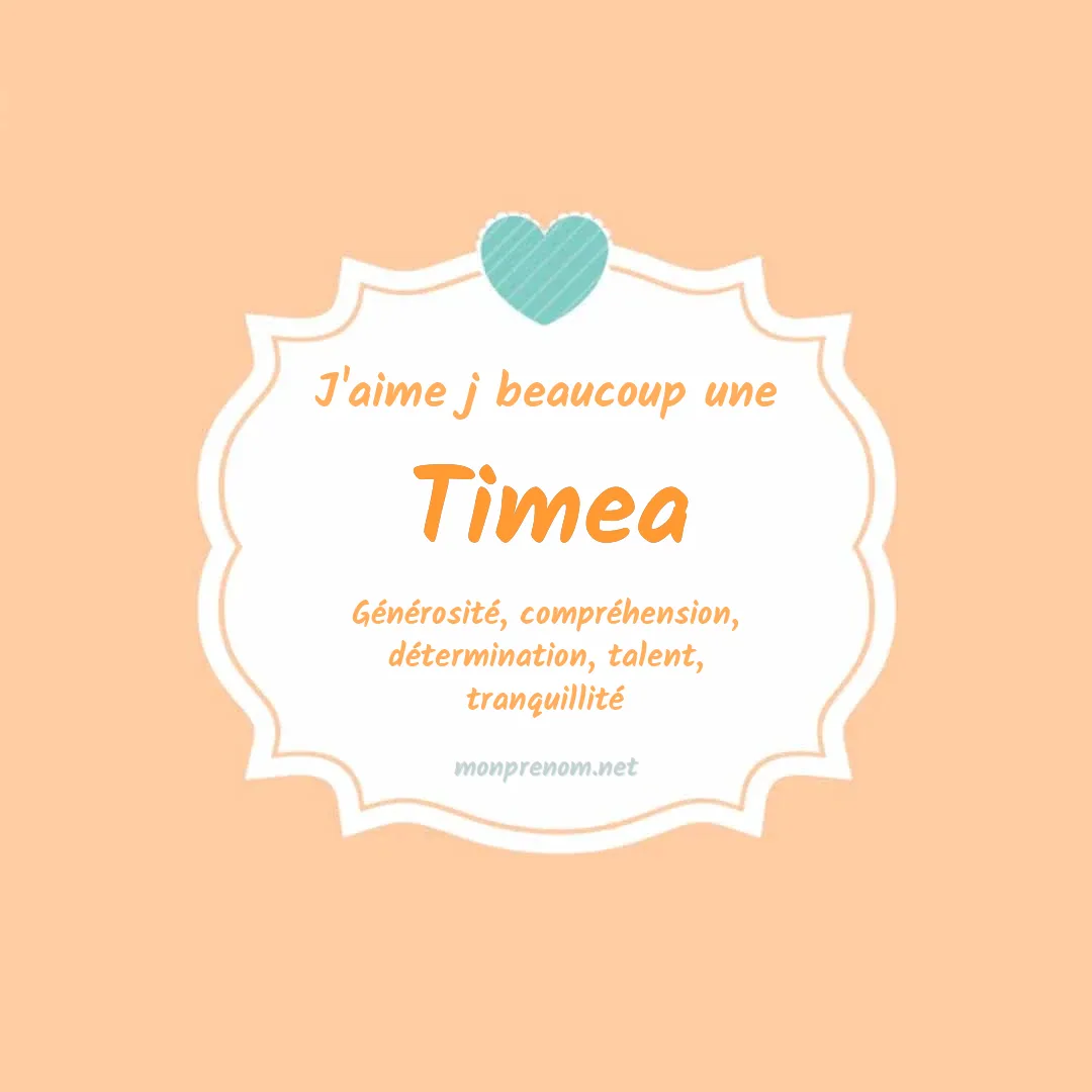 J'aime beaucoup Timea