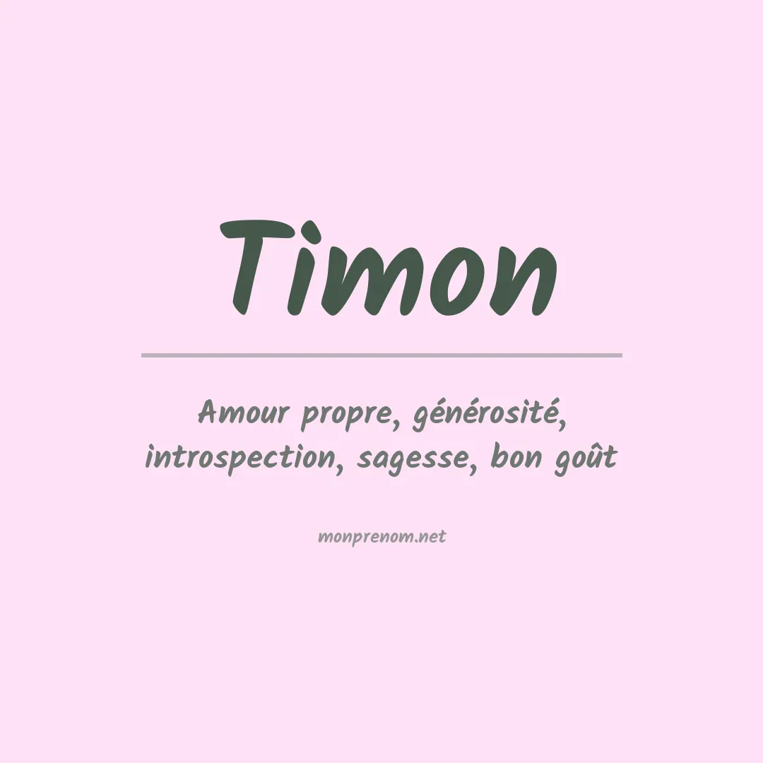 Prénom Timon
