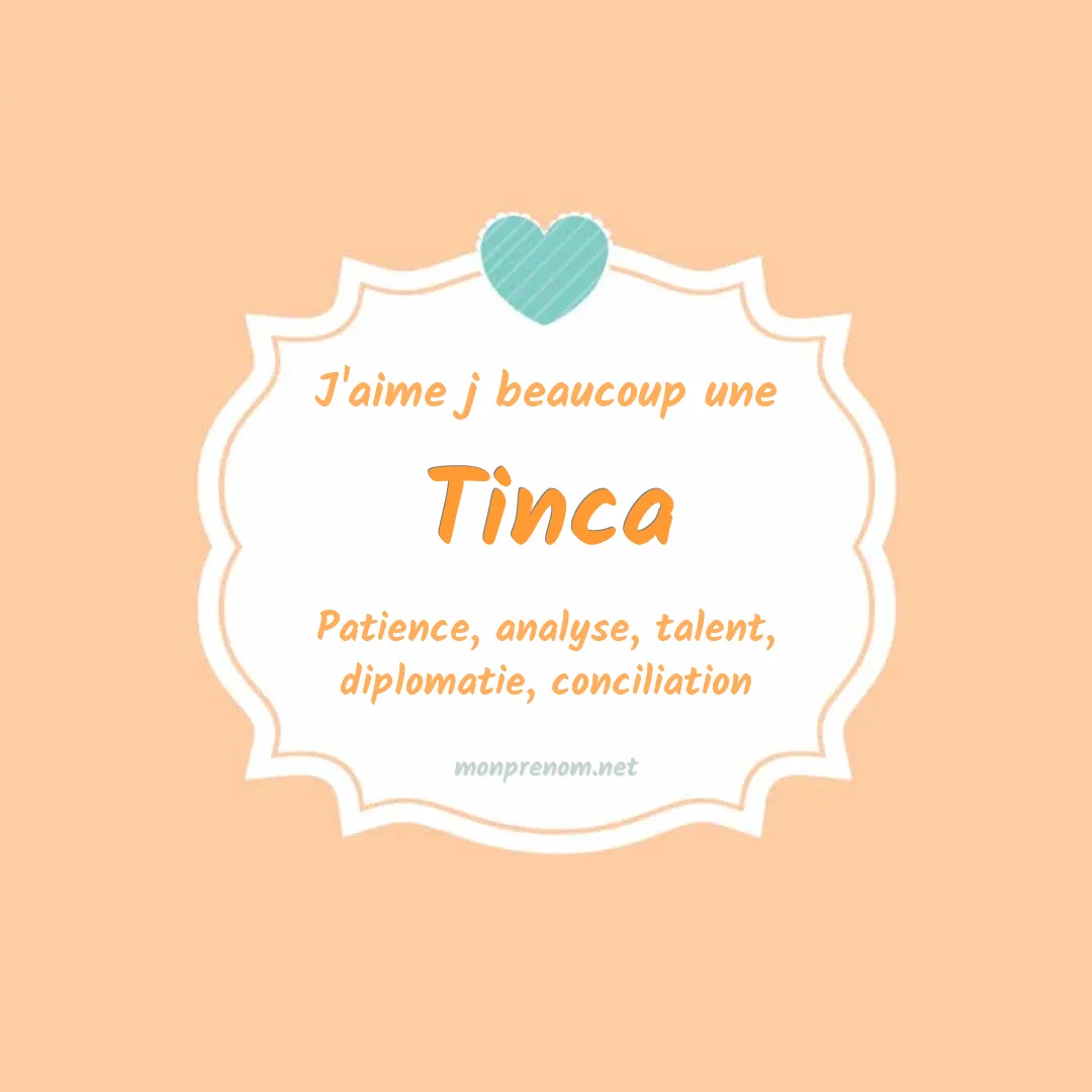 J'aime beaucoup Tinca