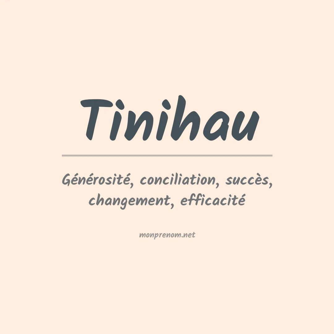 Signification du prénom Tinihau