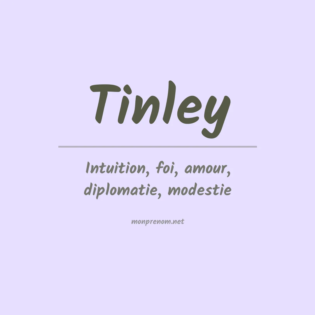 Prénom Tinley