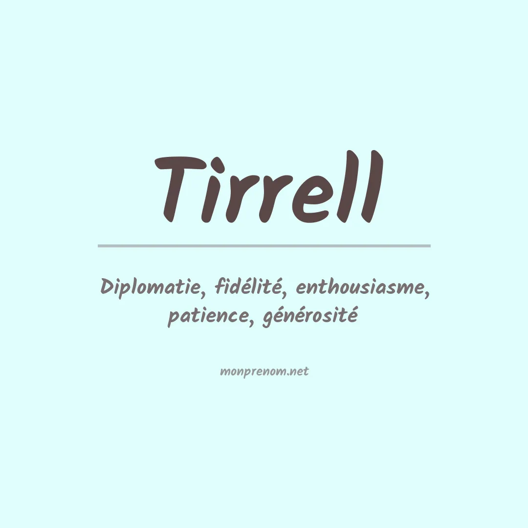 Prénom Tirrell