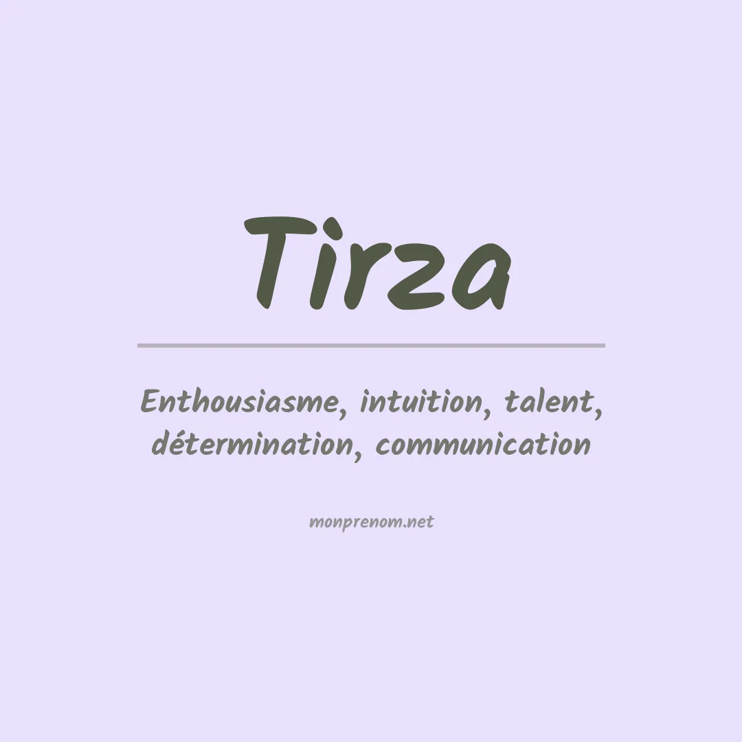 Prénom Tirza