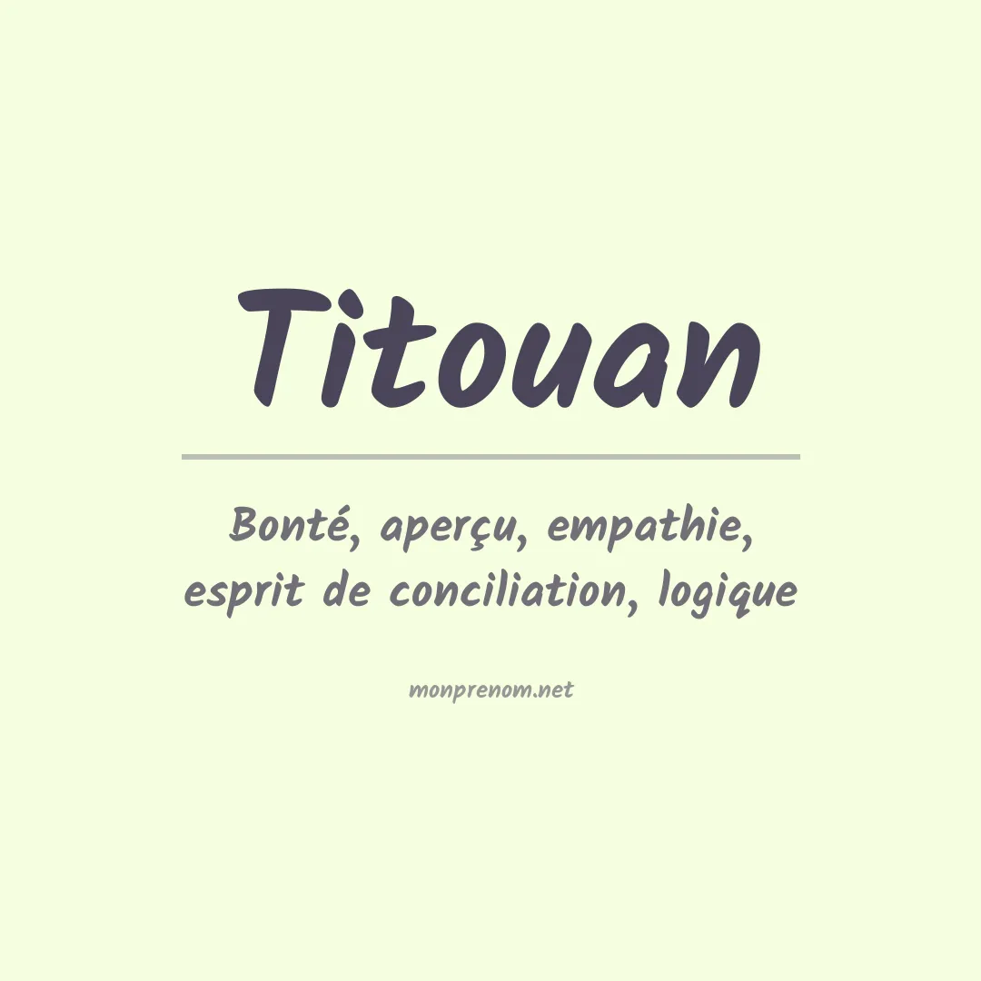 Prénom Titouan