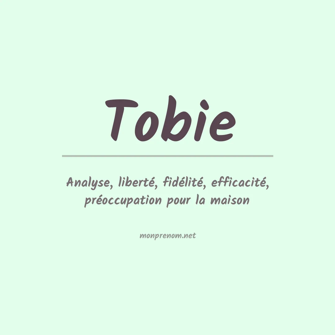 Prénom Tobie