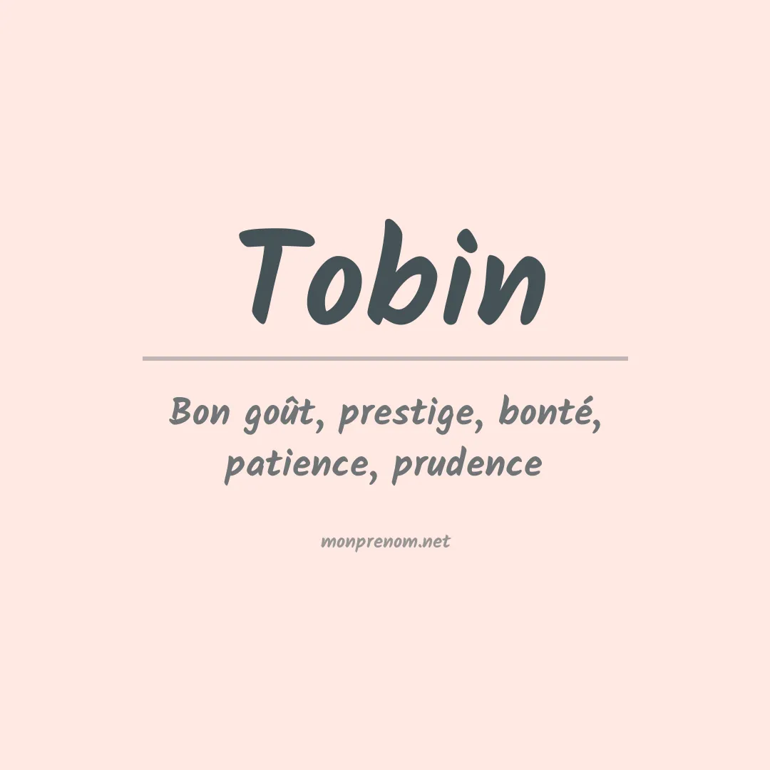 Prénom Tobin