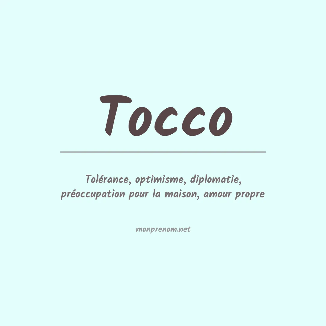 Prénom Tocco