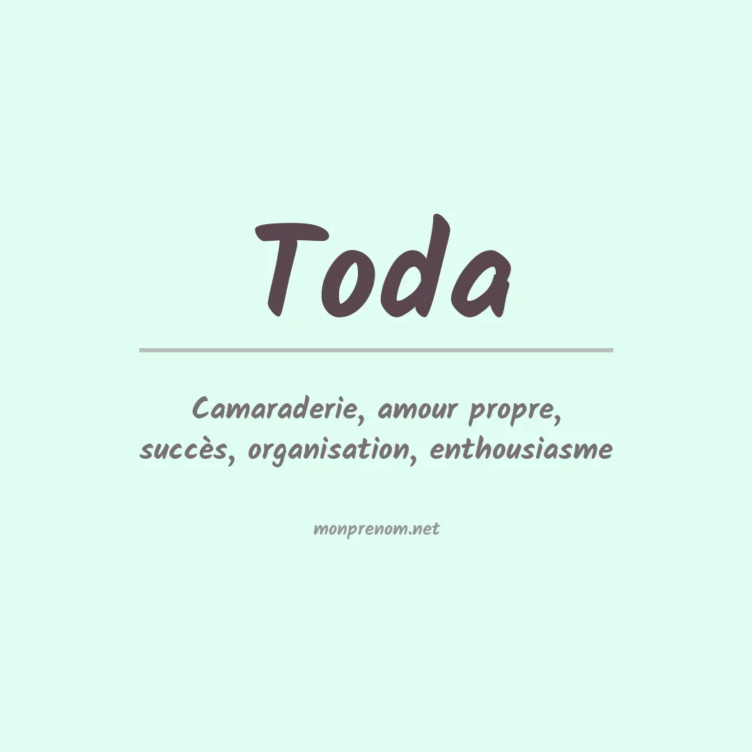 Prénom Toda
