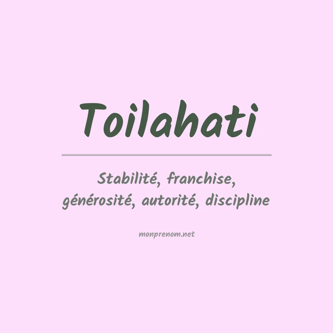 Prénom Toilahati