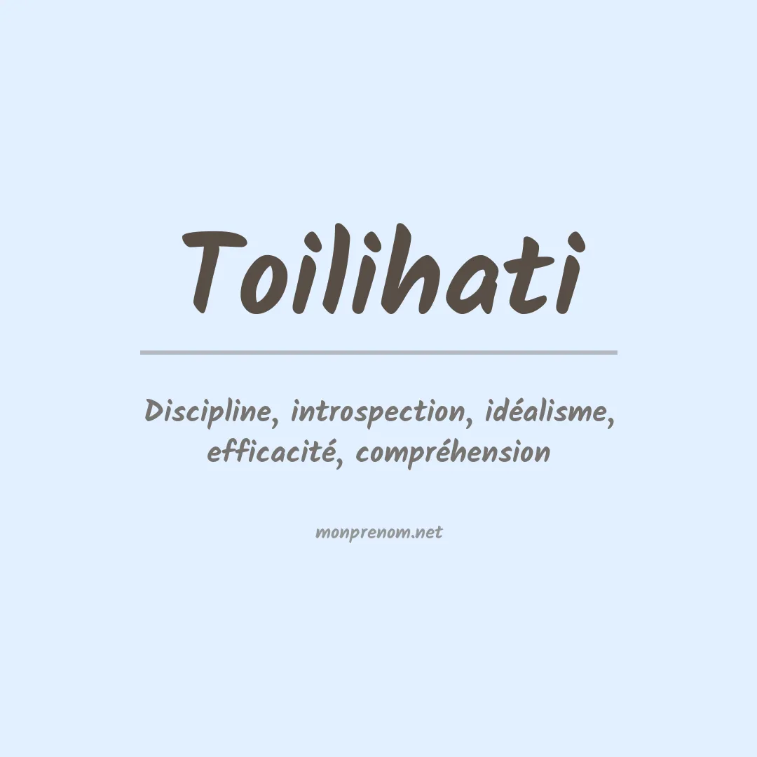 Prénom Toilihati