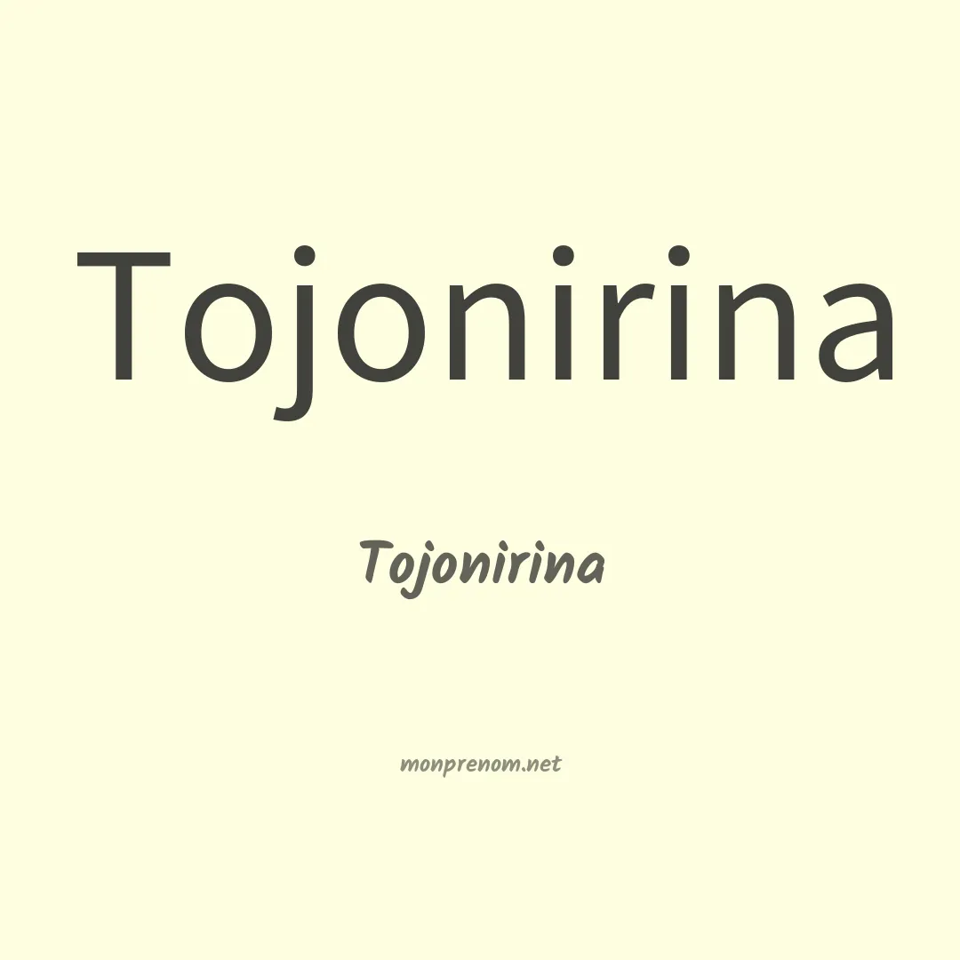 Tojonirina en chinois