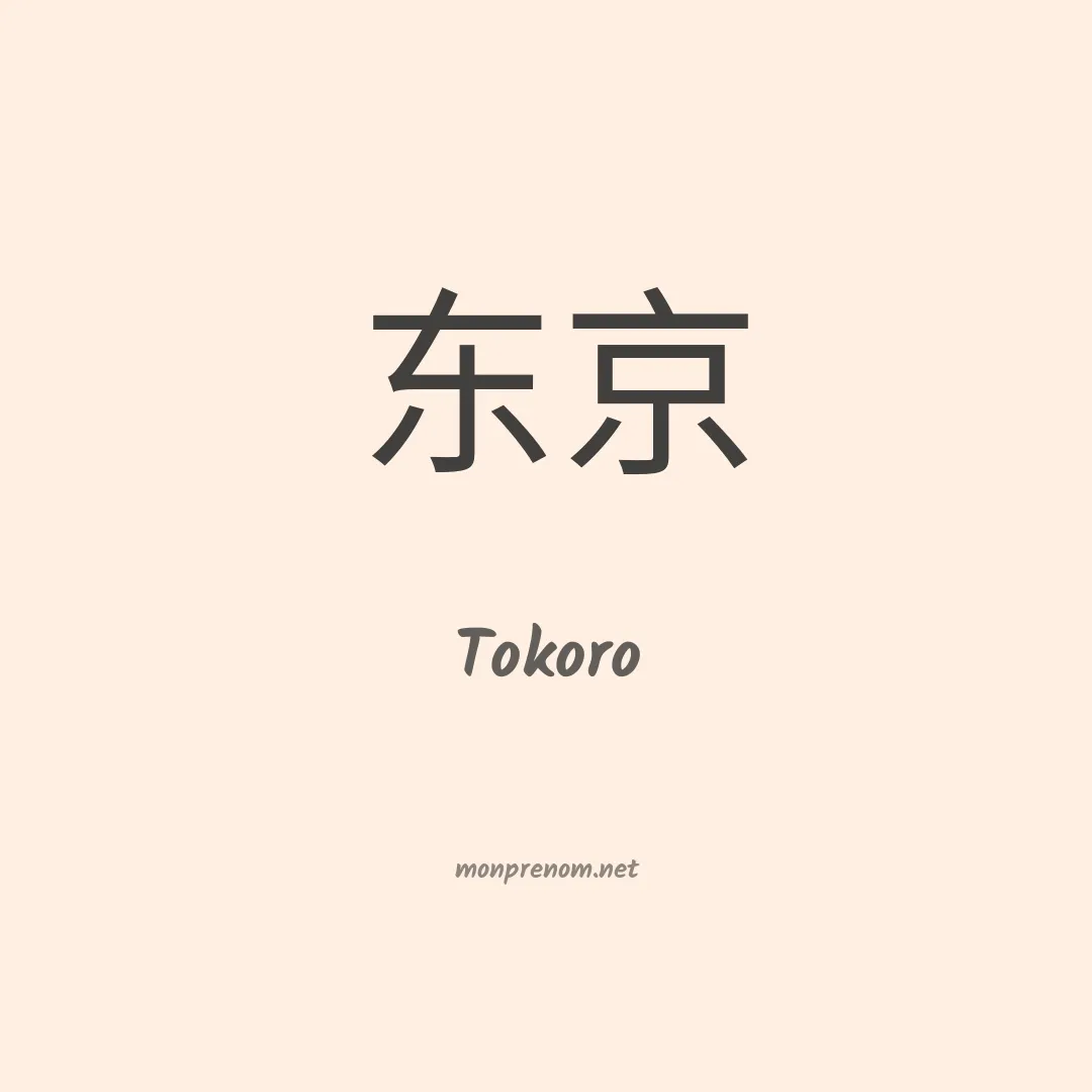 Tokoro en chinois