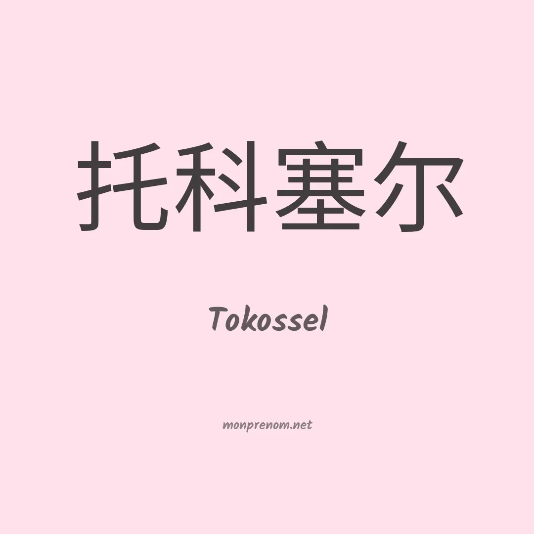 Tokossel en chinois