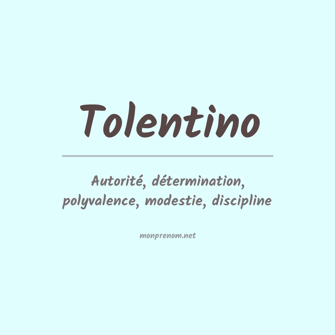 Prénom Tolentino