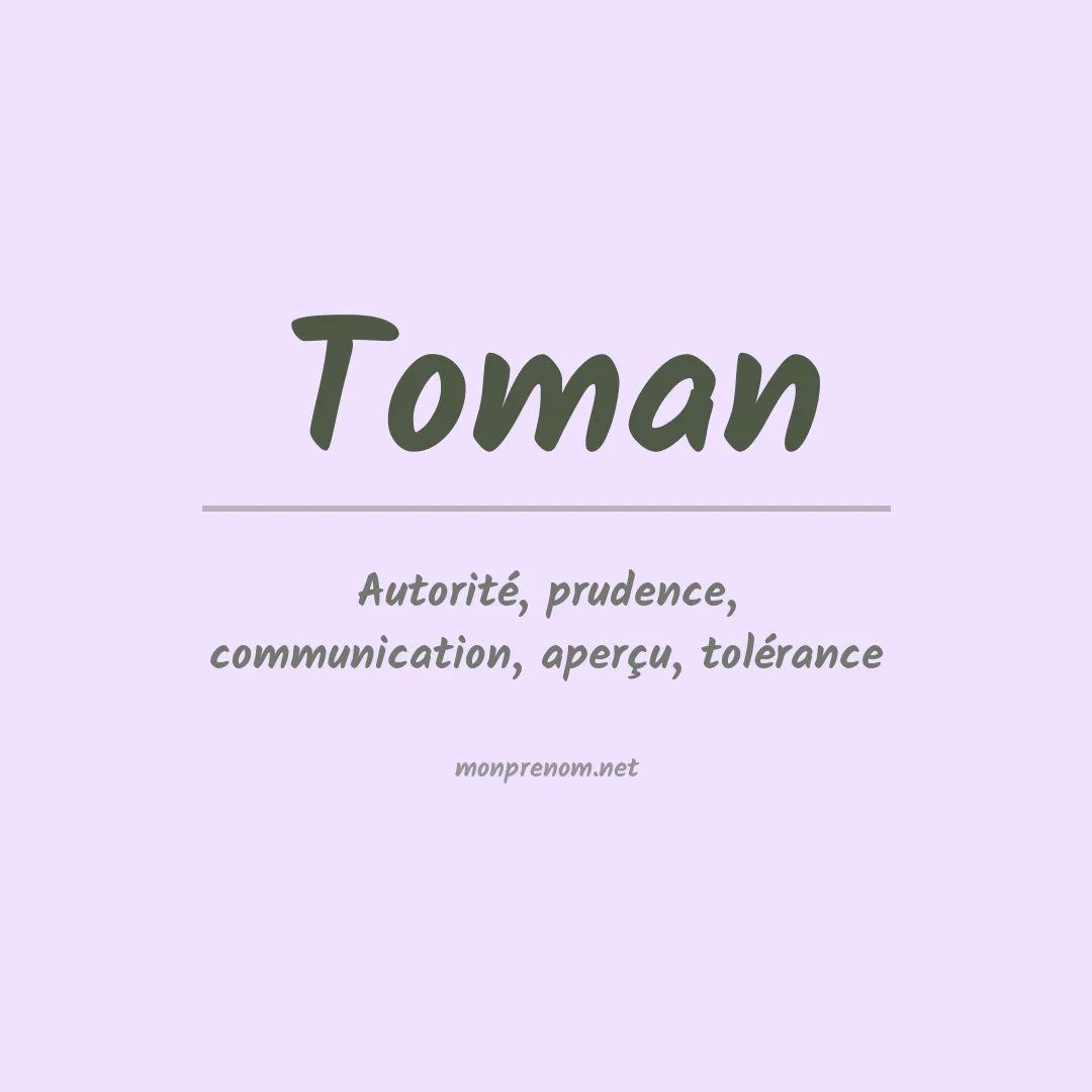 Prénom Toman