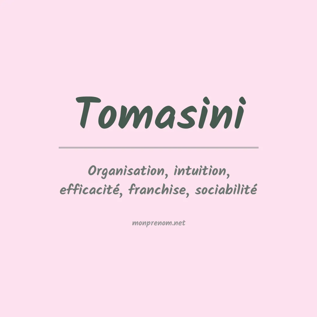 Prénom Tomasini
