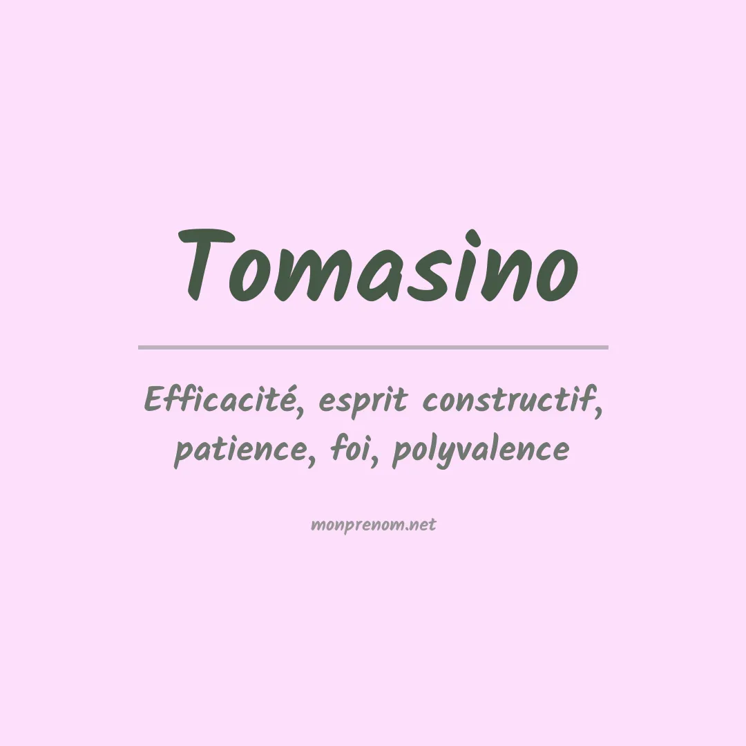 Prénom Tomasino