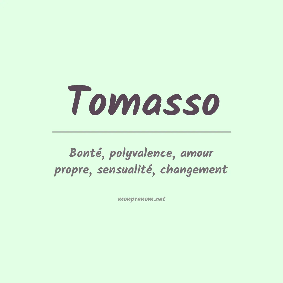 Prénom Tomasso