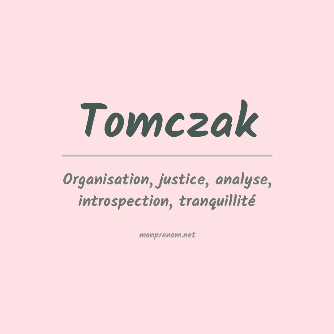 Prénom Tomczak