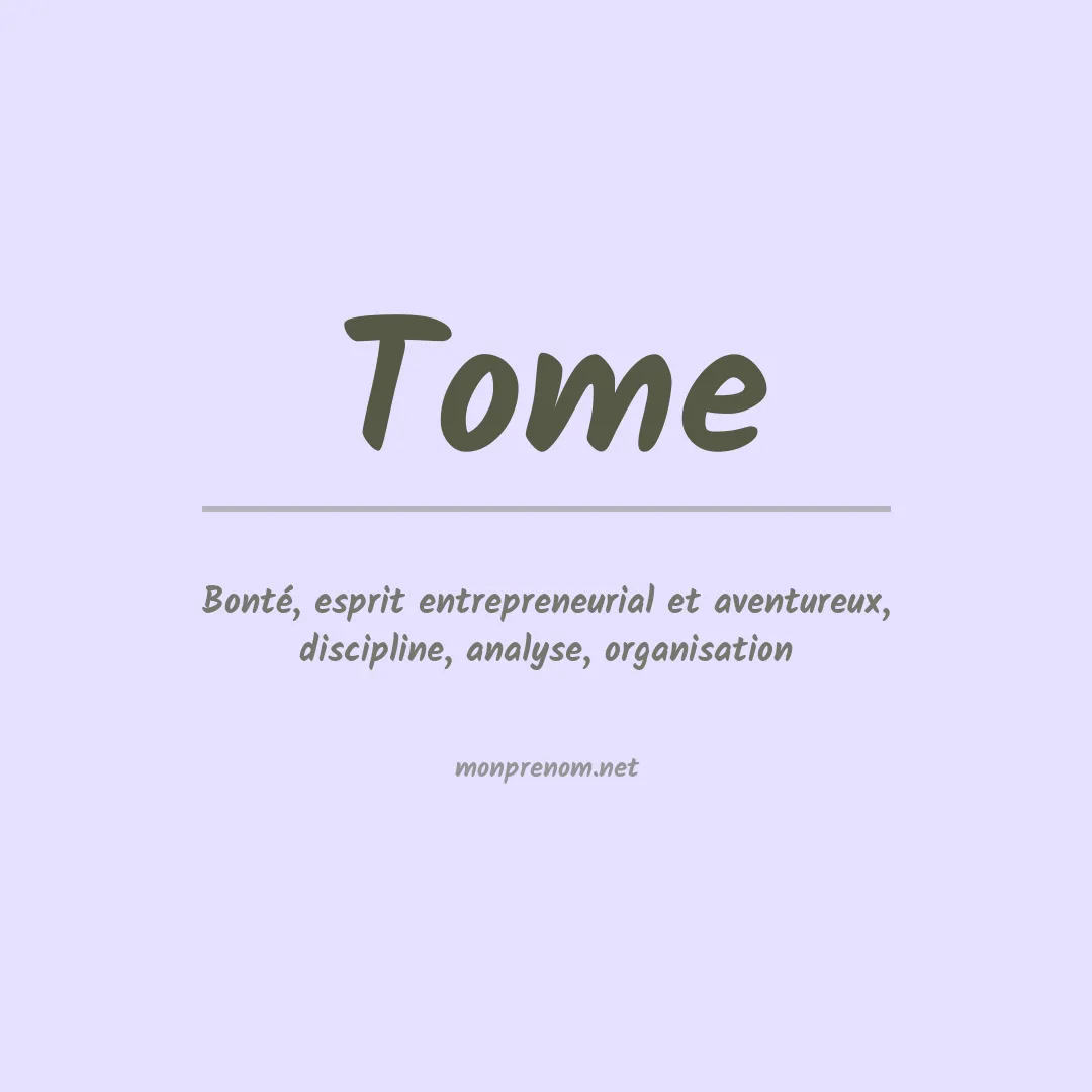 Prénom Tome