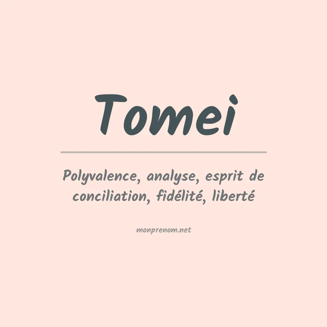 Prénom Tomei
